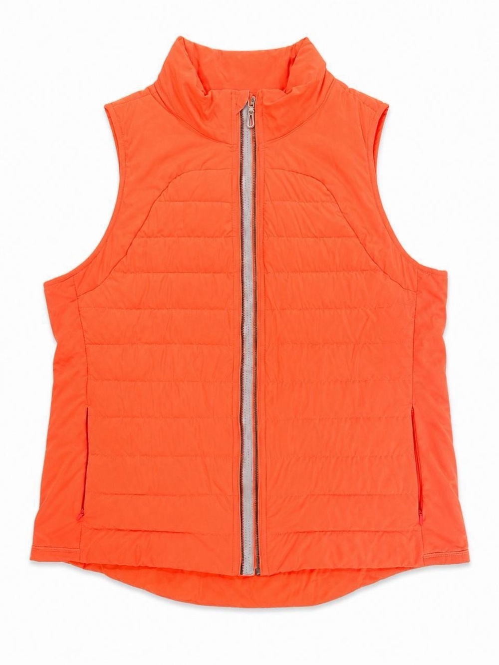 Tangerine Quilted Vest in Bright Orange